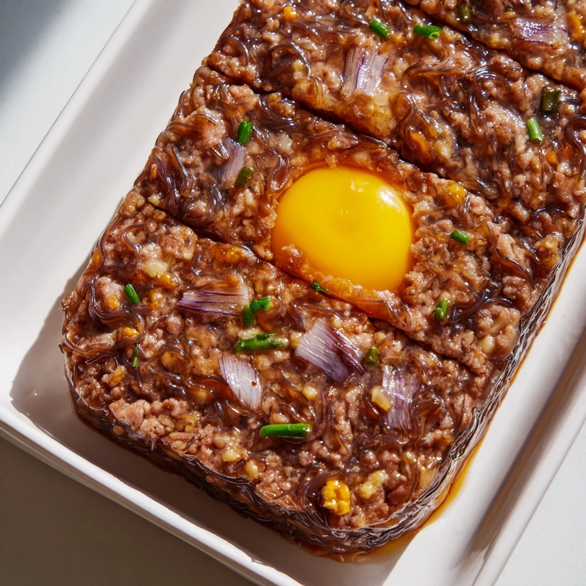 Savory Cha Trung Hap recipe, presented warm with a side of nuoc cham and fresh herbs for dipping.
