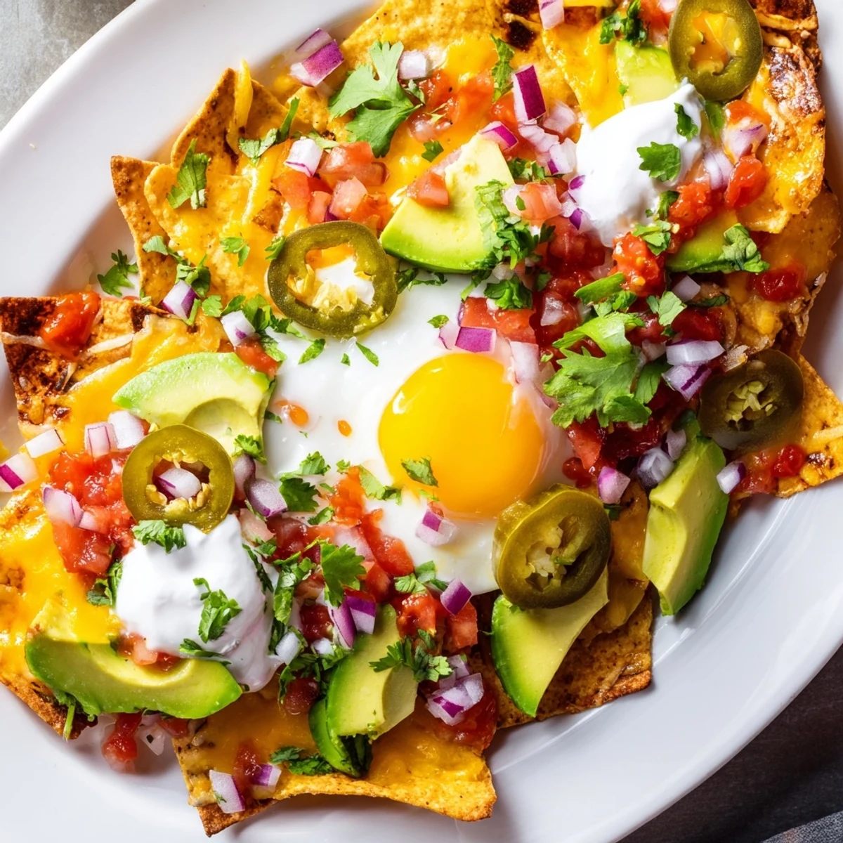 Mexican Egg Nachos