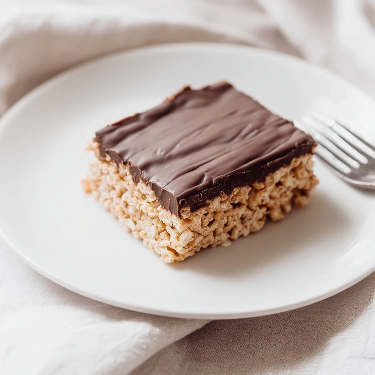 Golden chocolate-topped gluten-free honey Chex peanut butter bars arranged on a serving platter