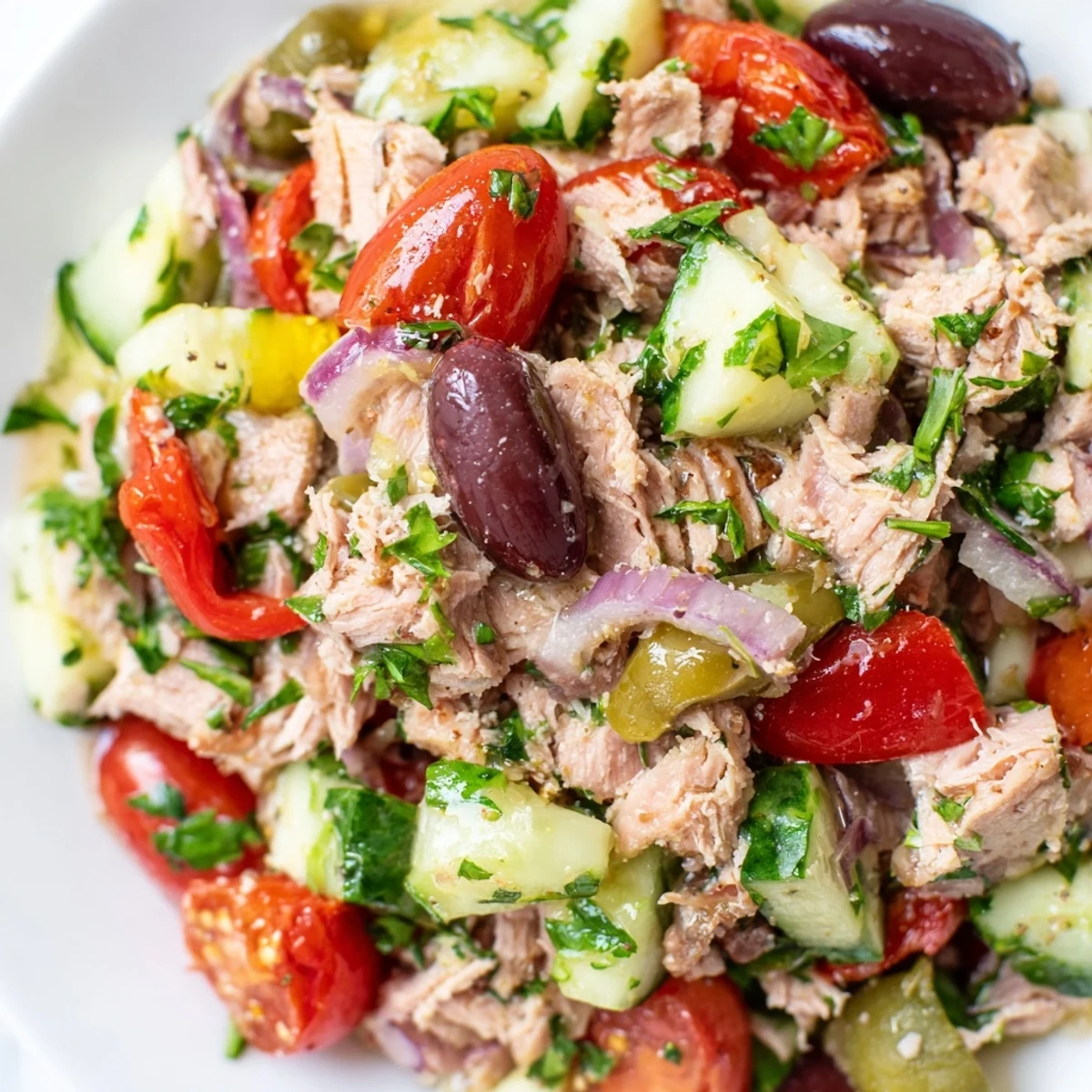 Simple Mediterranean Tuna Salad