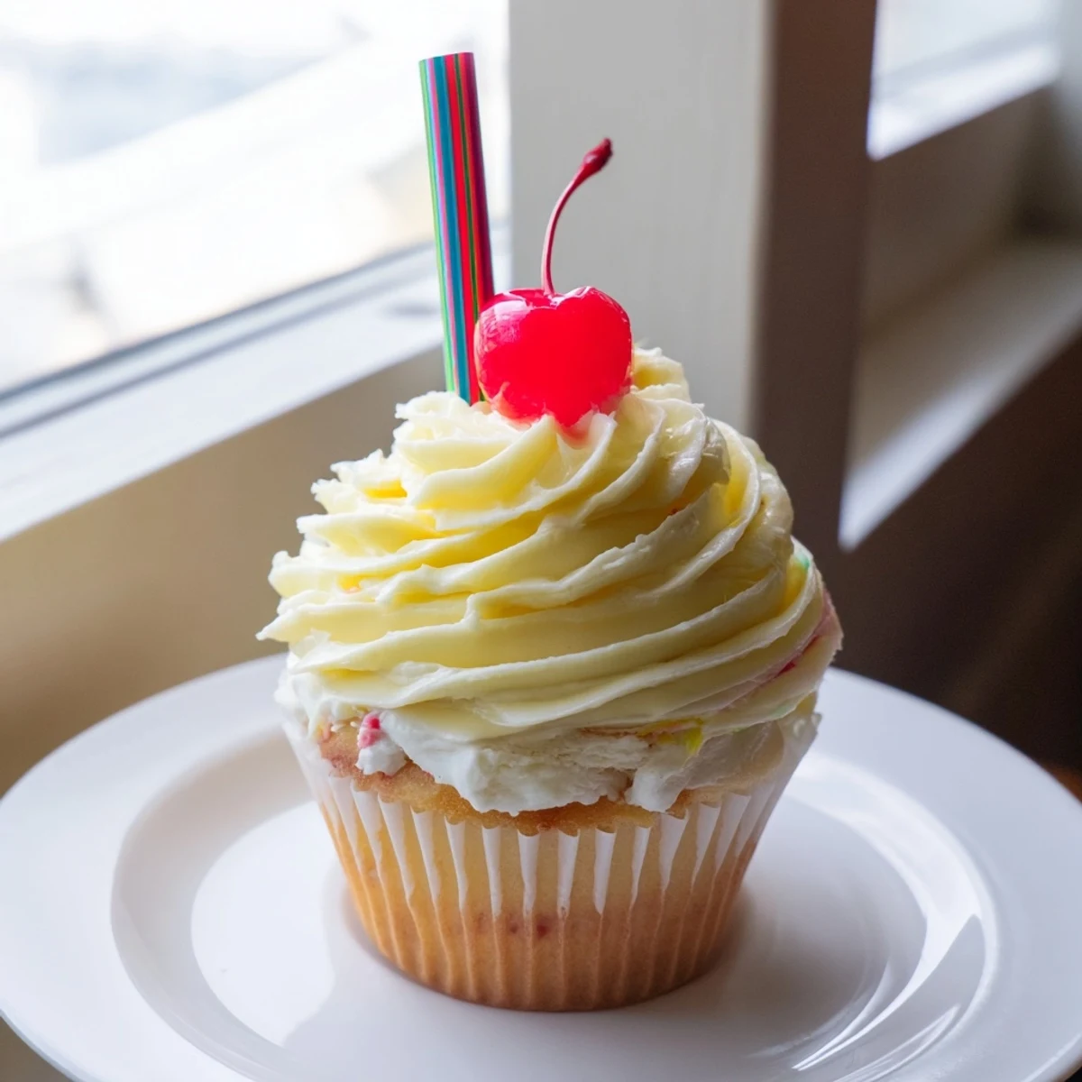 Banana Milkshake Cupcakes