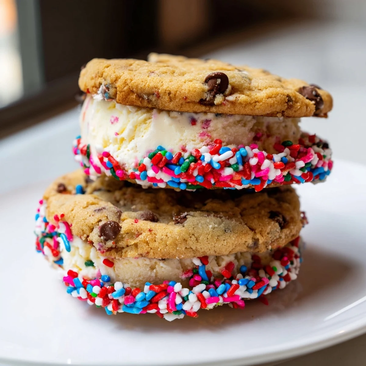 Patriotic Mini Ice Cream Sandwiches