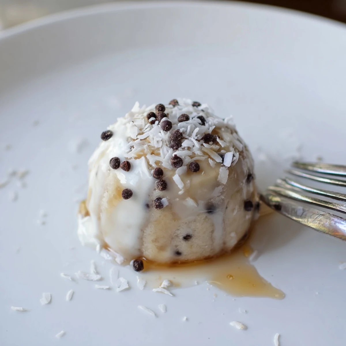 Serve Frozen Banana Yogurt Bites slightly thawed, sweet banana flavor, crunchy nuts