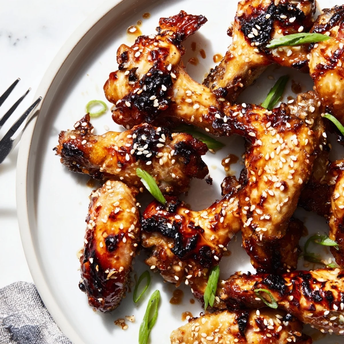 Crispy miso honey marinated chicken wings glazed to sticky golden perfection