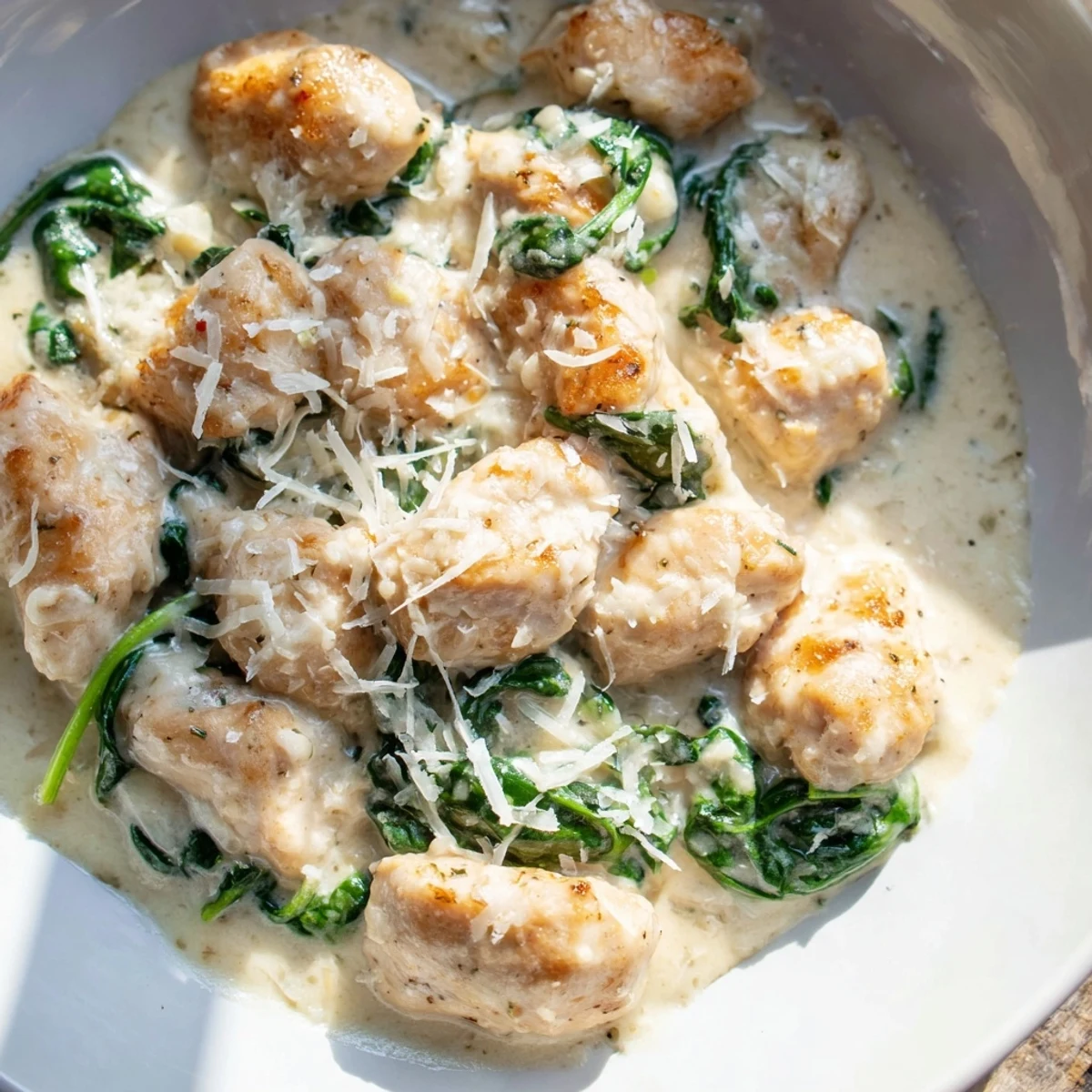Lemon Parmesan Spinach Chicken
