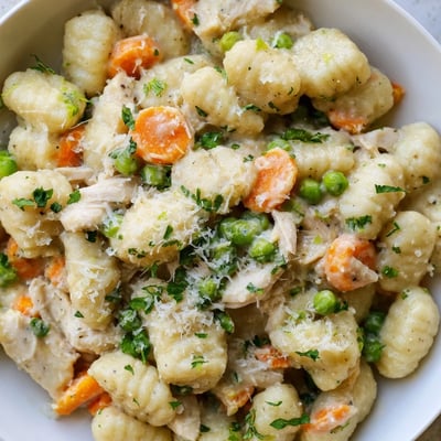 One Pot Gnocchi Chicken Pot Pie