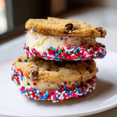 Patriotic Mini Ice Cream Sandwiches