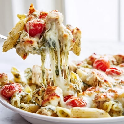 Pesto Chicken Pasta Bake